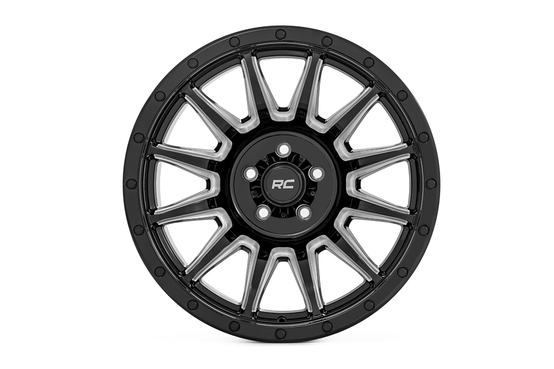 Rough Country 90 Series Wheel | One-Piece | Gloss Black w