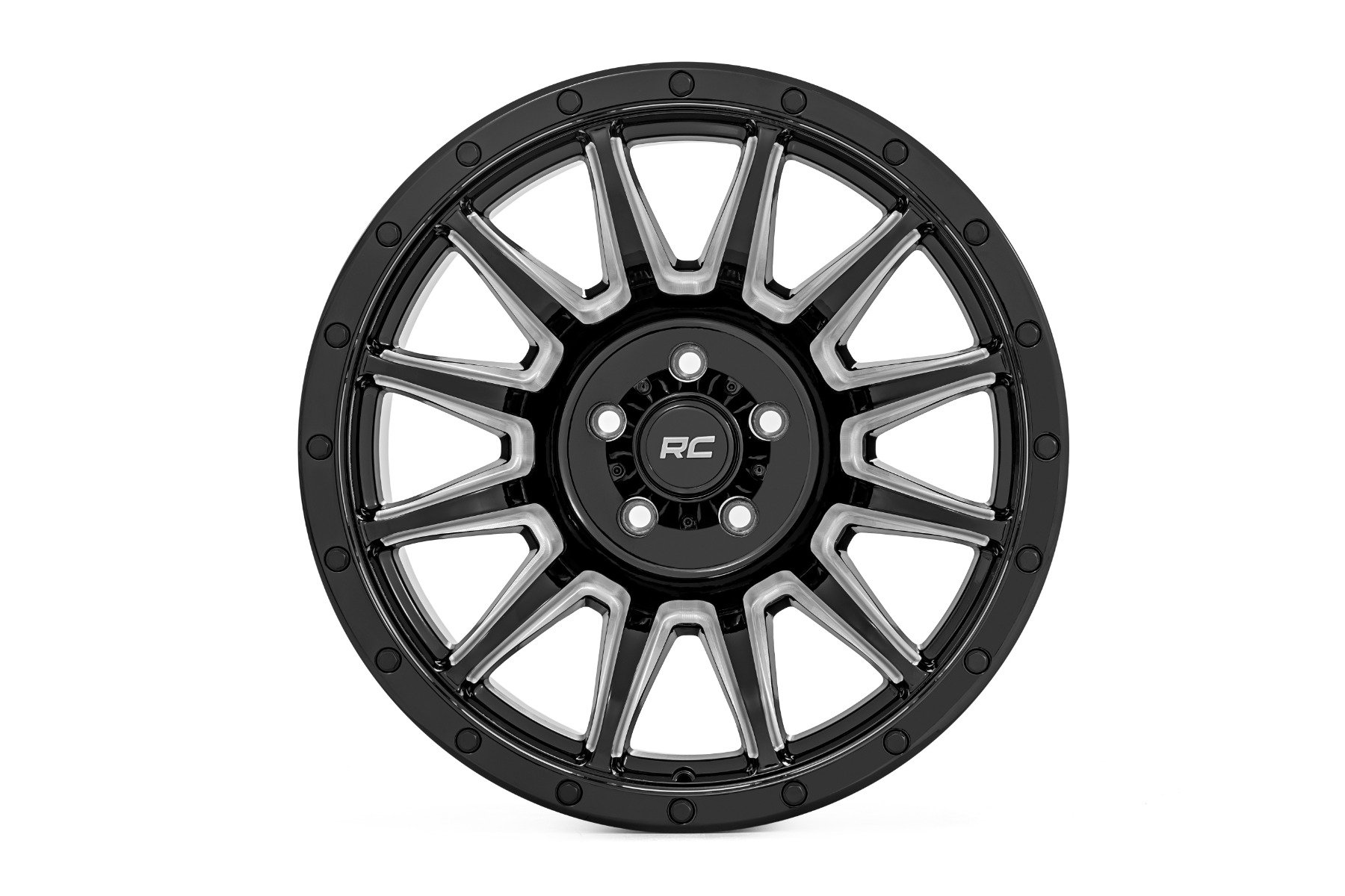 Rough Country 90 Series Wheel | One-Piece | Gloss Black w