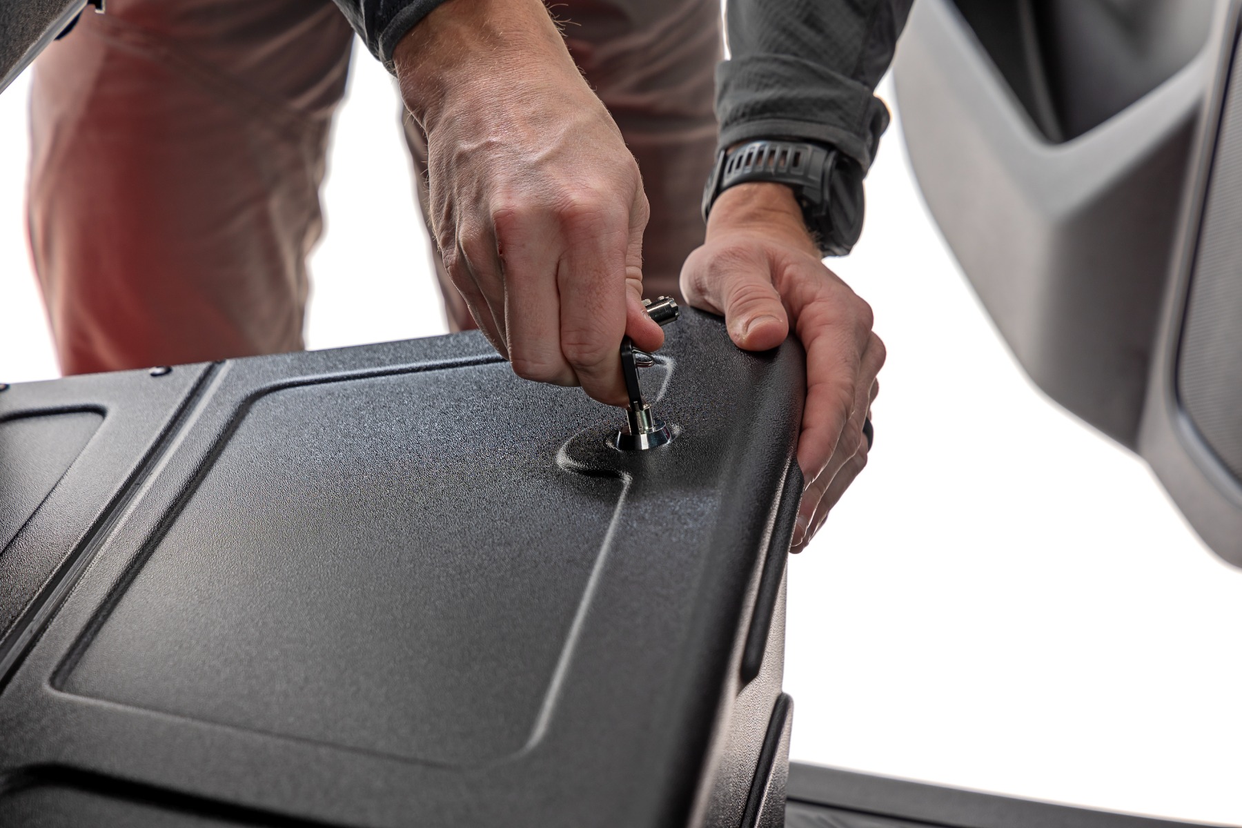 Under Seat Storage with Locking Lid | Crew Cab | Chevy/GMC 1500/2500HD/3500HD (19-26) view 4