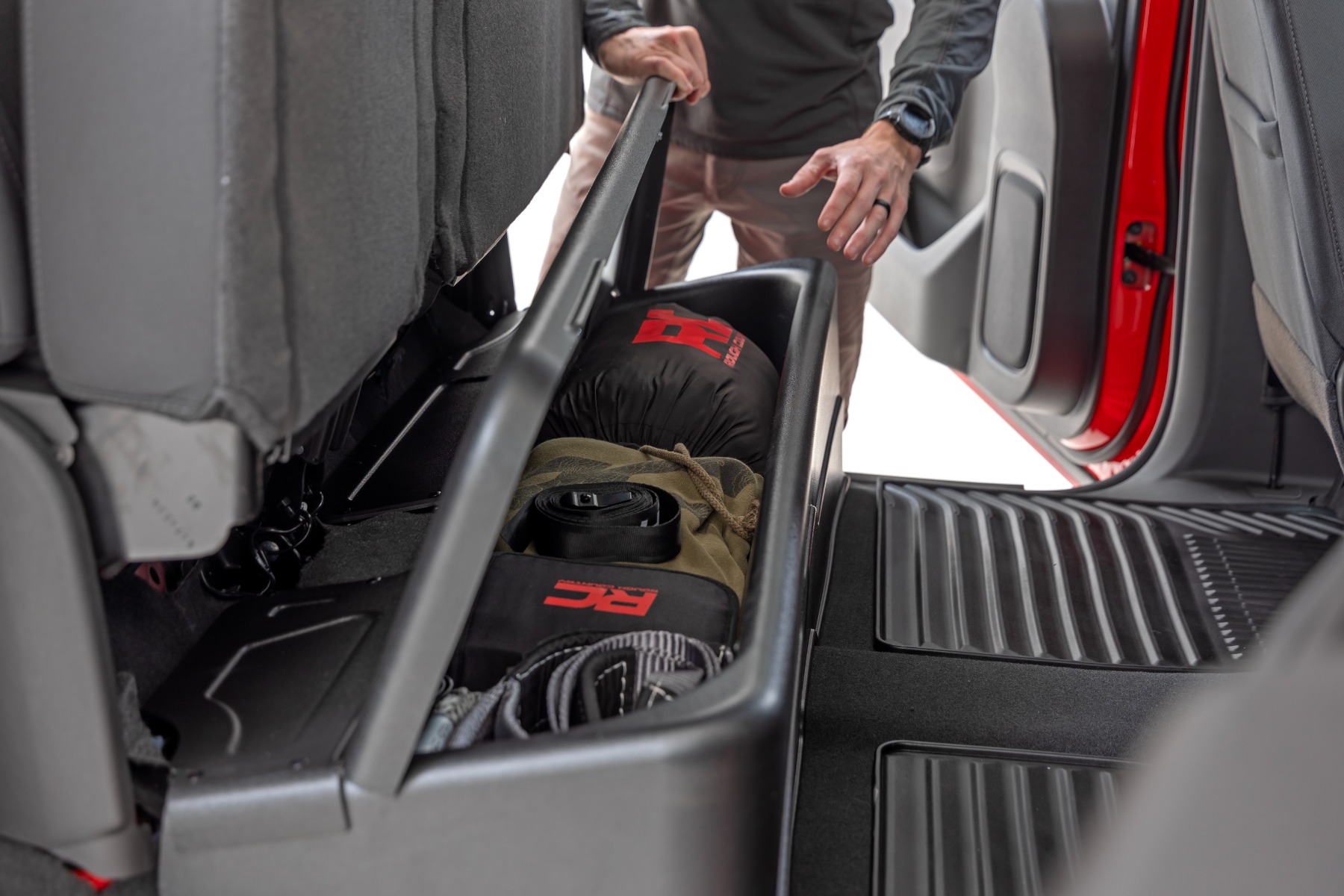 Under Seat Storage with Locking Lid | Crew Cab | Chevy/GMC 1500/2500HD/3500HD (19-26) view 5