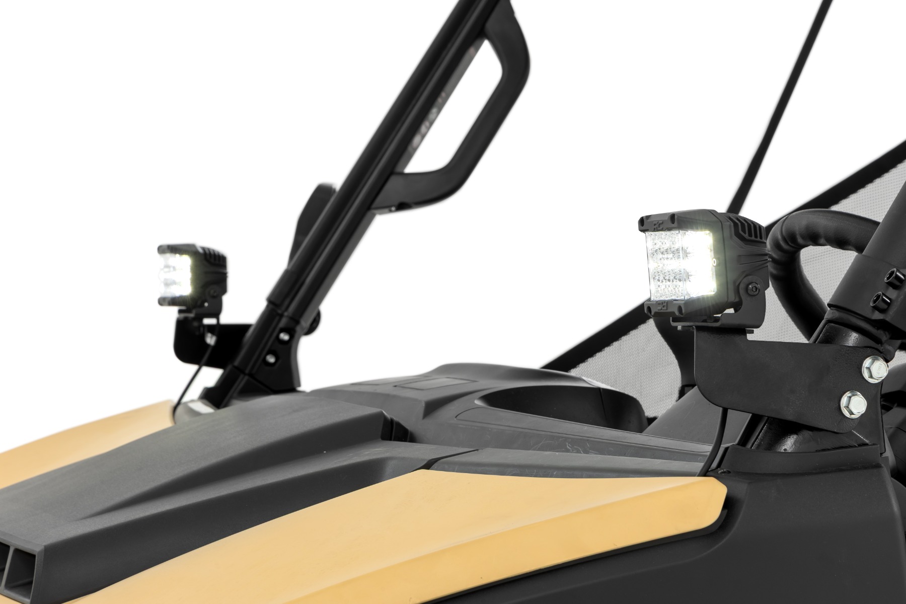 LED Light Kit | Front Mount | 3" Chrome Pair | Wide Angle | Segway 570 F — view 6