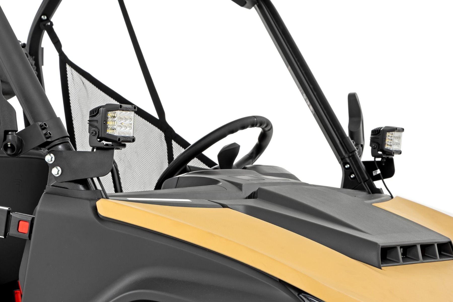LED Light Kit | Front Mount | 3" Chrome Pair | Wide Angle | Segway 570 F — view 2