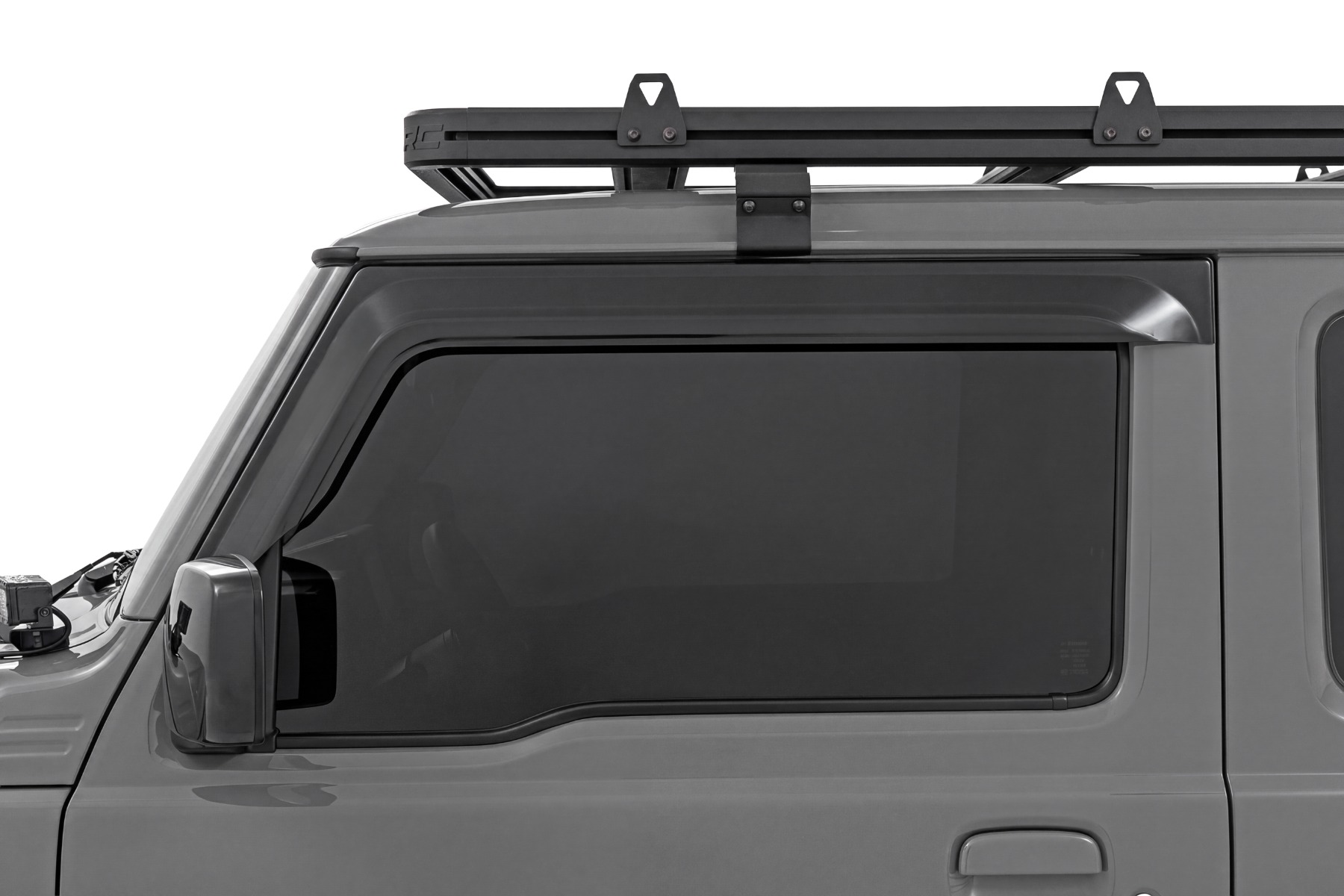 Impact Resistant Side Window Deflectors | Tape On Rain Guard | Suzuki Jimny 3 Door (2018-2026) view 2