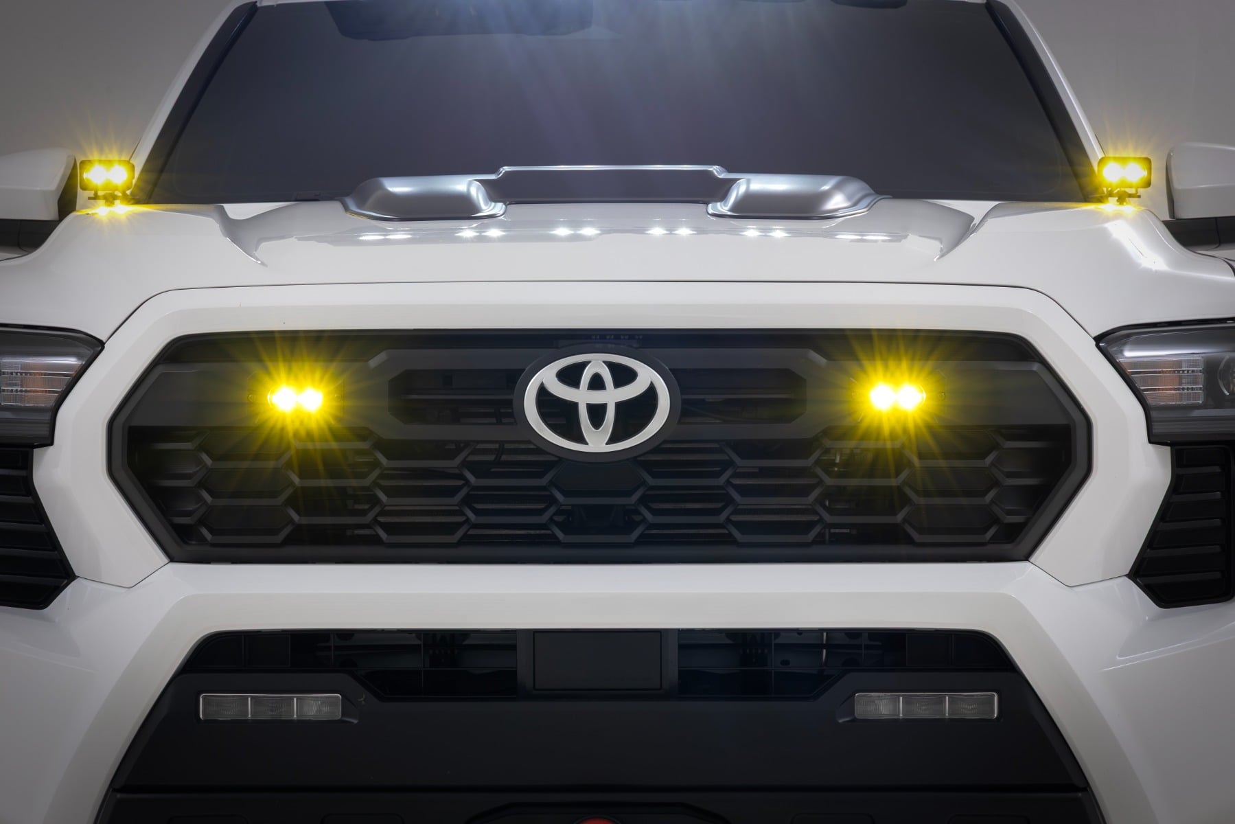 3x1.75 Inch Black Series | Yellow | LED Slim Aux | SAE Fog | Flush Mount | Pair — view 4