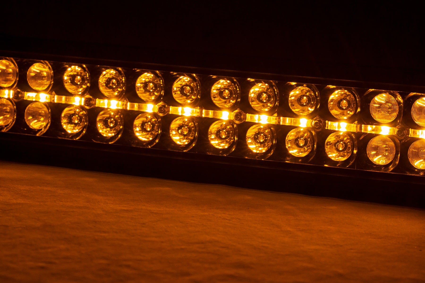50 Inch Black Series LED Light Bar | Dual Row | Amber DRL — view 2