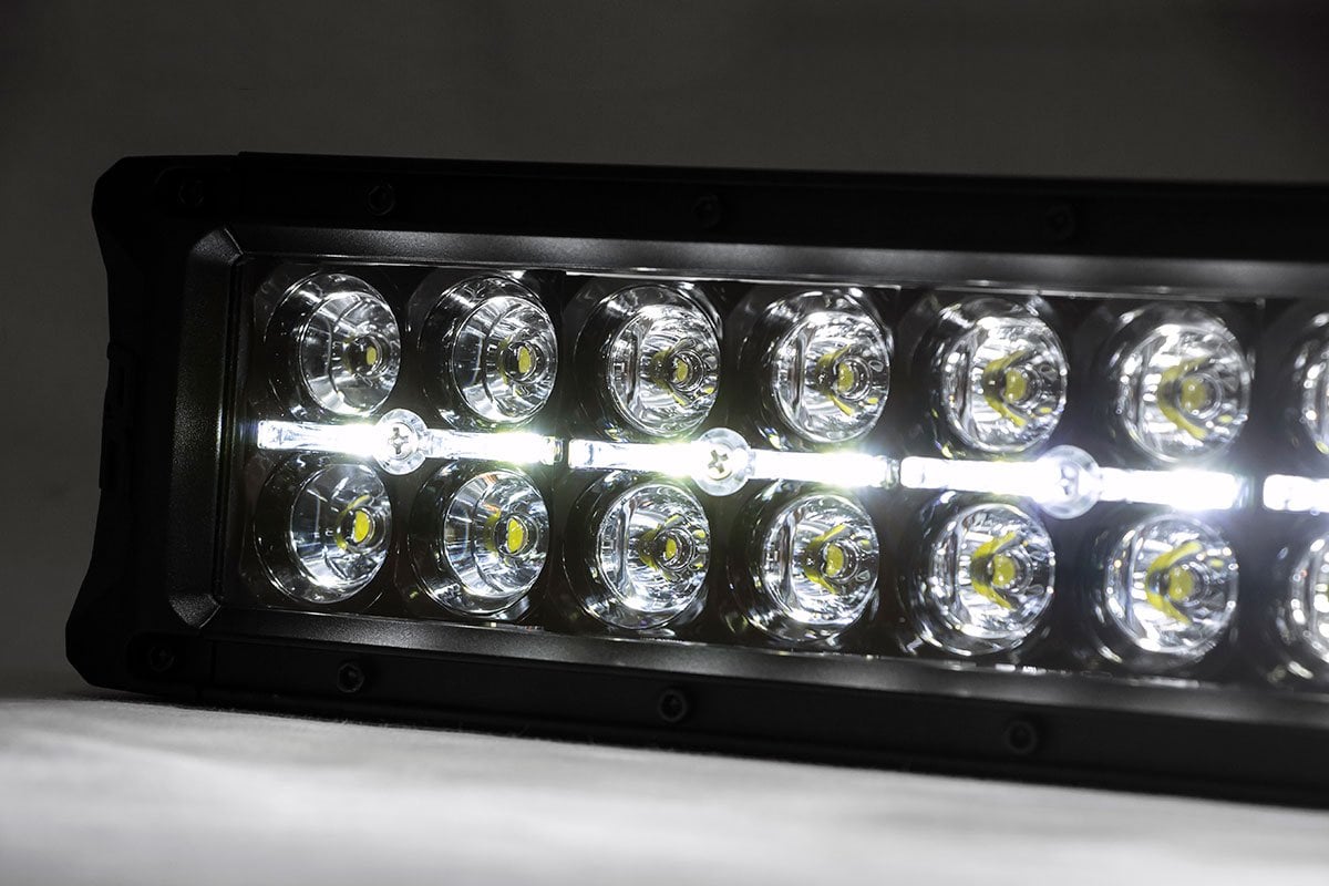 Mesh Grille | 30" Dual Row LED | Black | Amber DRL | Ford F-150 (15-17) — view 2