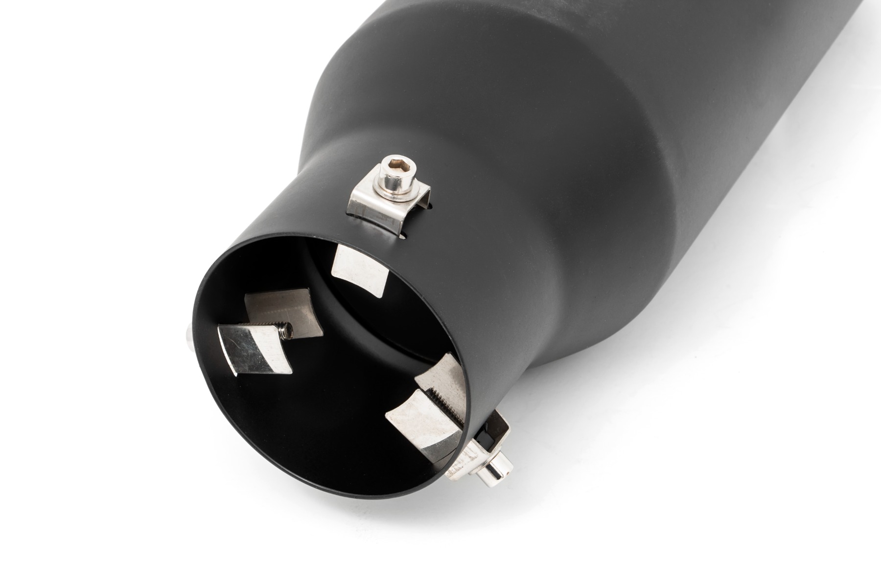 Exhaust Tip | Black | RC Logo | 2.5-3.125 Inch Pipe — view 3