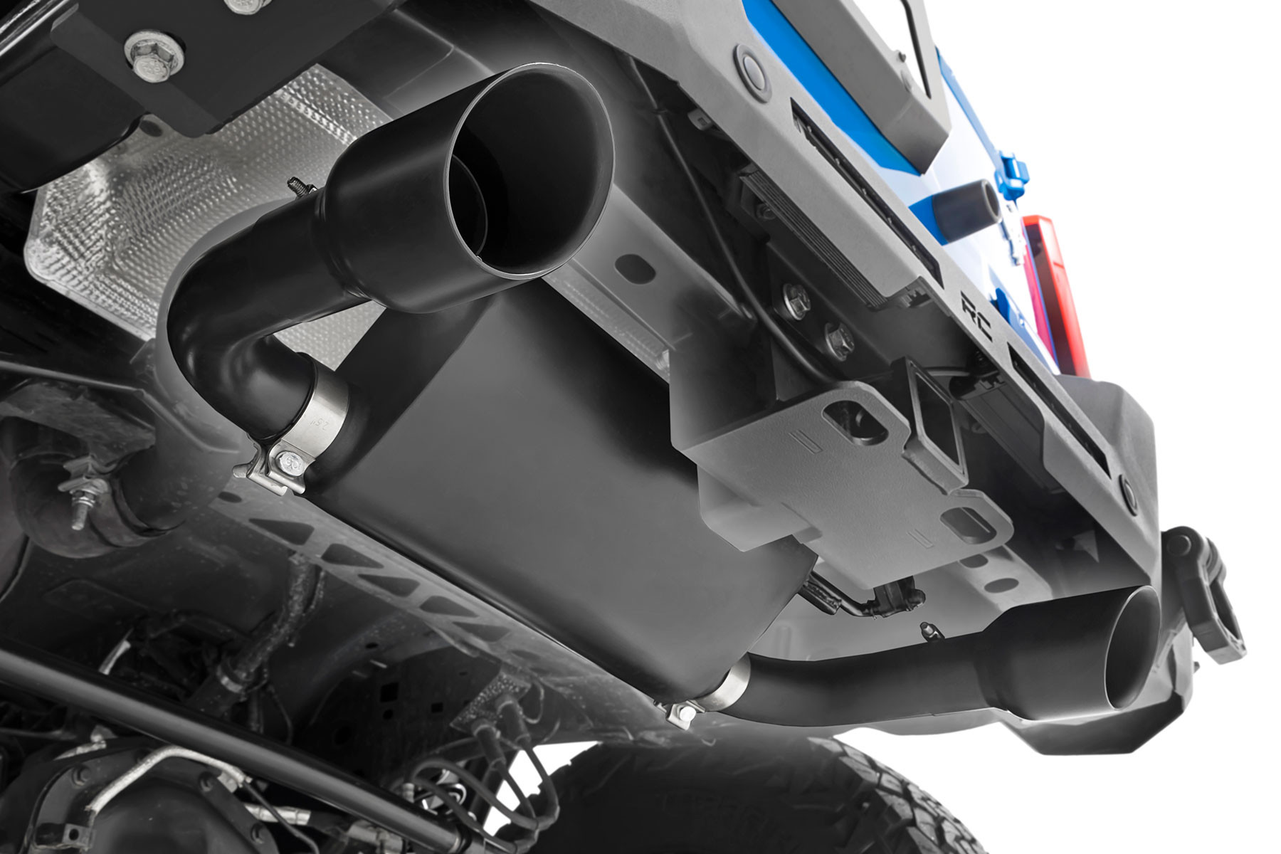 EDEX Rear Muffler End Pot Exhaust For Ssangyong Rexton 2.7 Xdi - Oval, Matte Coated Steel, Poland