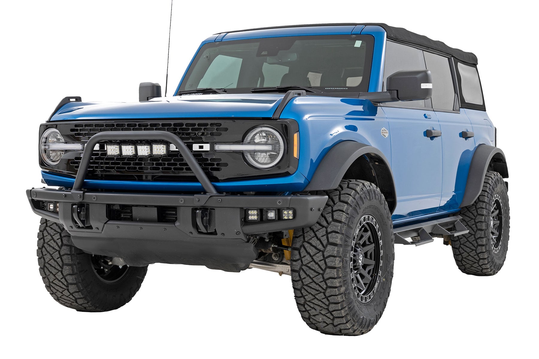 Safari Bar | 3" OSRAM (Quad) | Wide | OE Modular Steel | Ford Bronco (21-26) — view 2