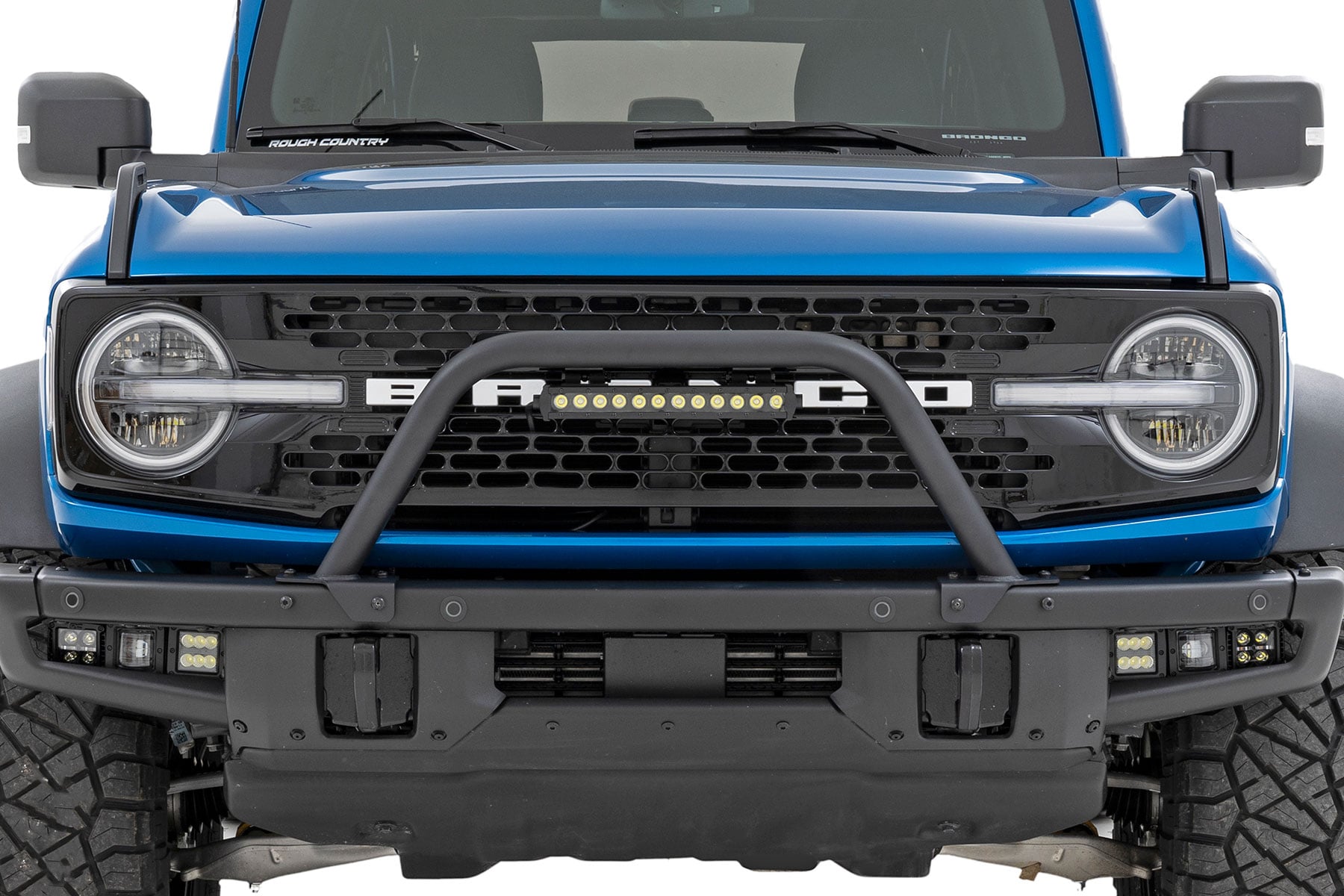 Safari Bar | 12" LED Light Bar | Black | Single Row | OE Modular Steel | Ford Bronco (21-26) — view 3