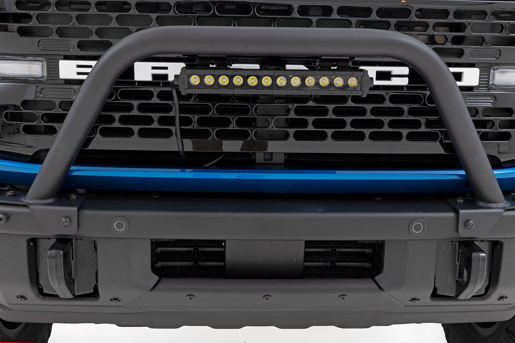 Safari Bar | 12" LED Light Bar | Black | DRL | Single Row | OE Modular Steel | Ford Bronco (21-26) — view 4