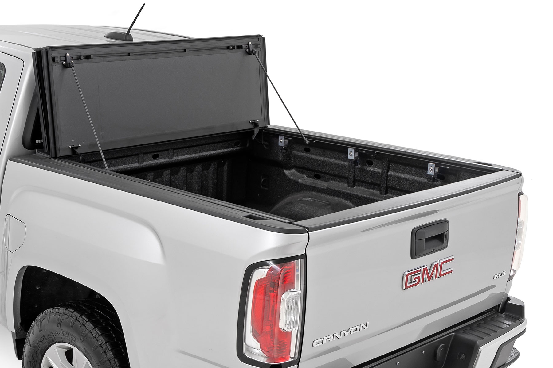 Hard Tri-Fold Flip Up Bed Cover | 5' Bed | Chevy/GMC Canyon/Colorado (15-26) view 2