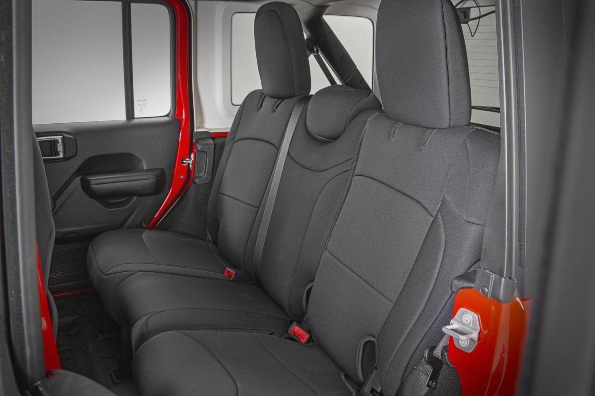 Seat Covers | Front and Rear w/ Armrest | Jeep Wrangler Unlimited 4WD (18-26) — view 3
