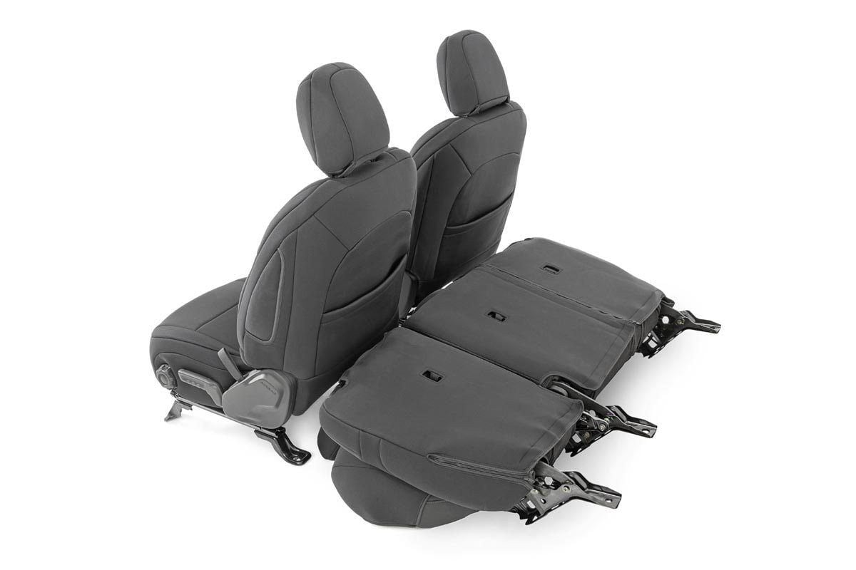 Seat Covers | Front and Rear w/ Armrest | Jeep Wrangler Unlimited 4WD (18-26) — view 5