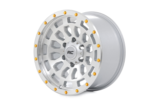Rough Country 87 Series Wheel | Simulated Beadlock | Full Machine | 17x8.5 | 5x5 | +0mm