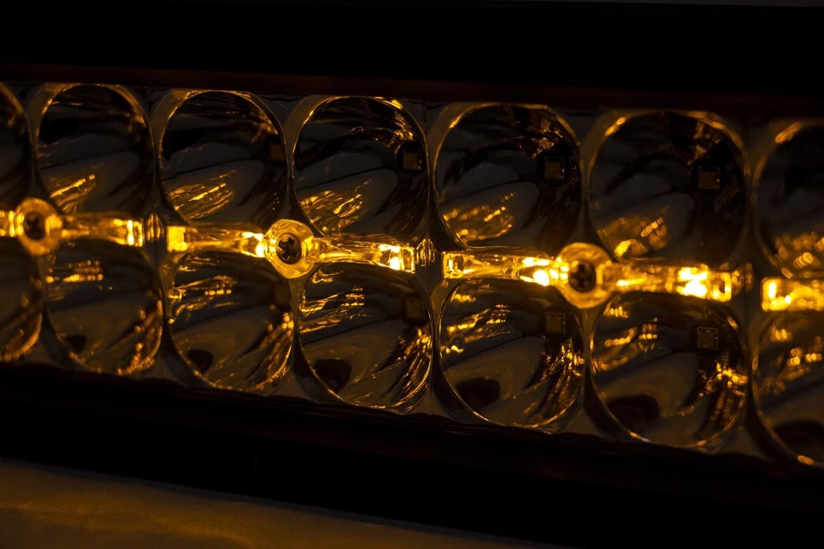 20 Inch Chrome Series LED Light Bar | Dual Row | Amber DRL — view 2