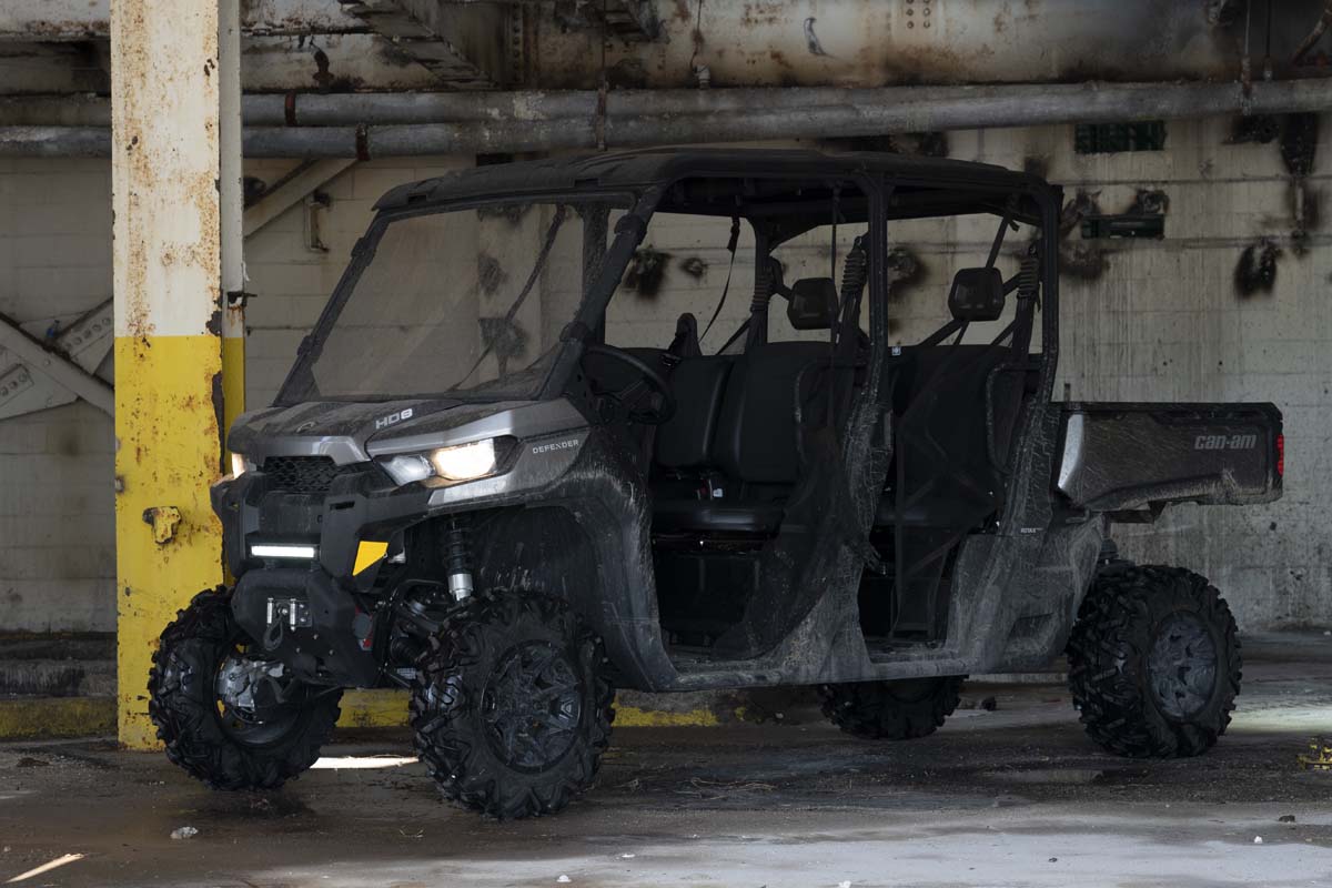 LED Light | Bumper Mount | 12" Black Single Row | Can-Am Defender HD 8/HD 9/HD 10 — view 3
