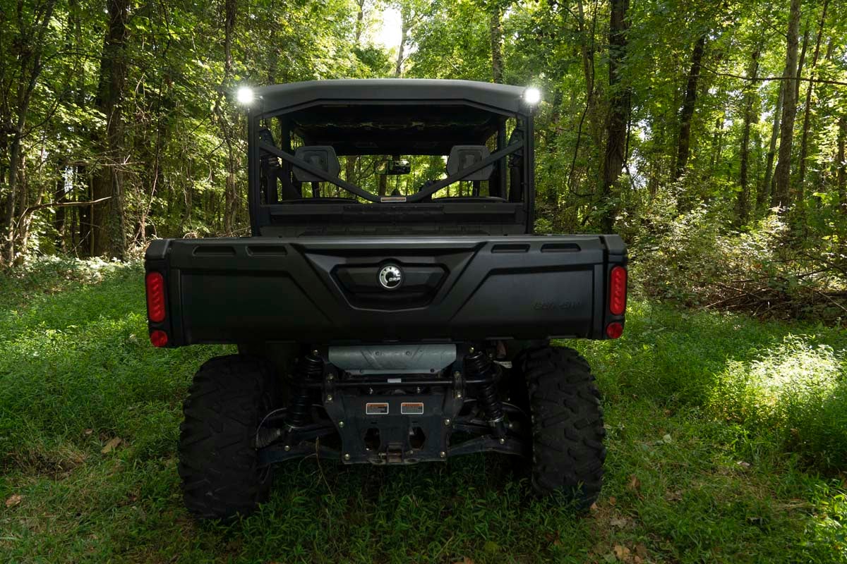 LED Light | Cab Mount | 2" Black Pair | Flood | Can-Am Defender HD 5/HD 8/HD 9/HD 10 — view 3