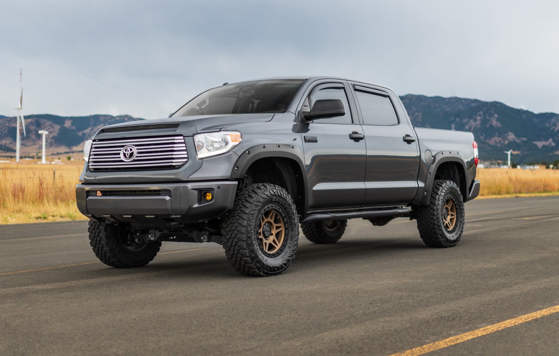 Pocket Fender Flares | 089 Wind Chill Pearl | Toyota Tundra 2WD/4WD (14-21) view 2
