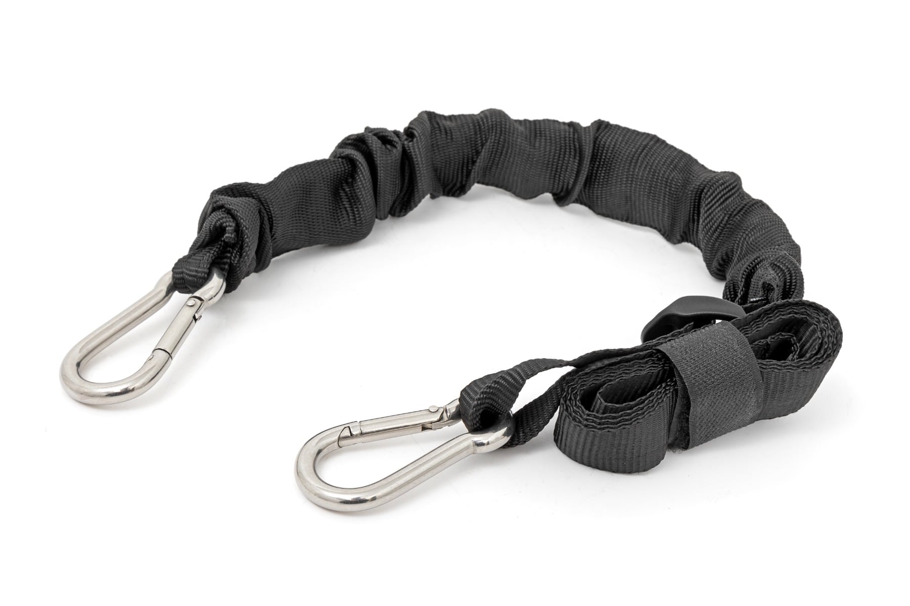 Elastic Straps | Carabiner Ends | 1" X 6' | Pair view 2