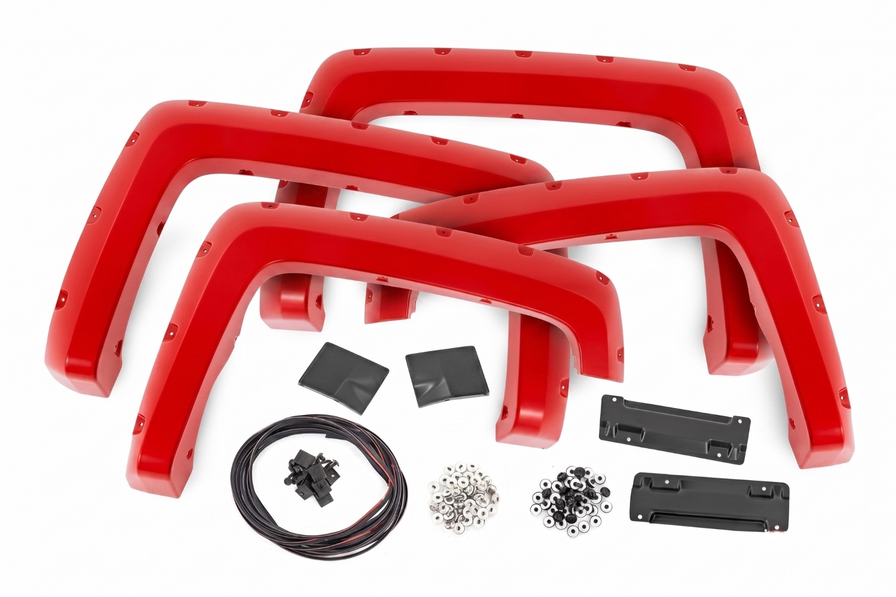 Pocket Fender Flares | 6'7" & 8' Bed | G7C Red Hot | Chevy Silverado 1500 (14-18)/2500HD — view 3