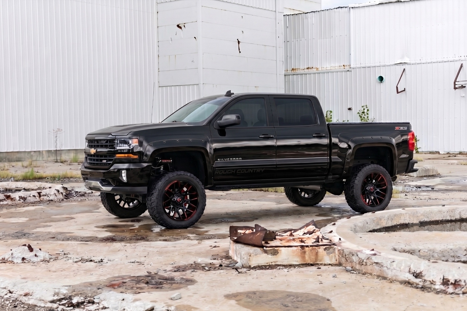 Pocket Fender Flares | 5'9" Bed | GBA Black | Chevy Silverado 1500 (14-18 & Classic) — view 5