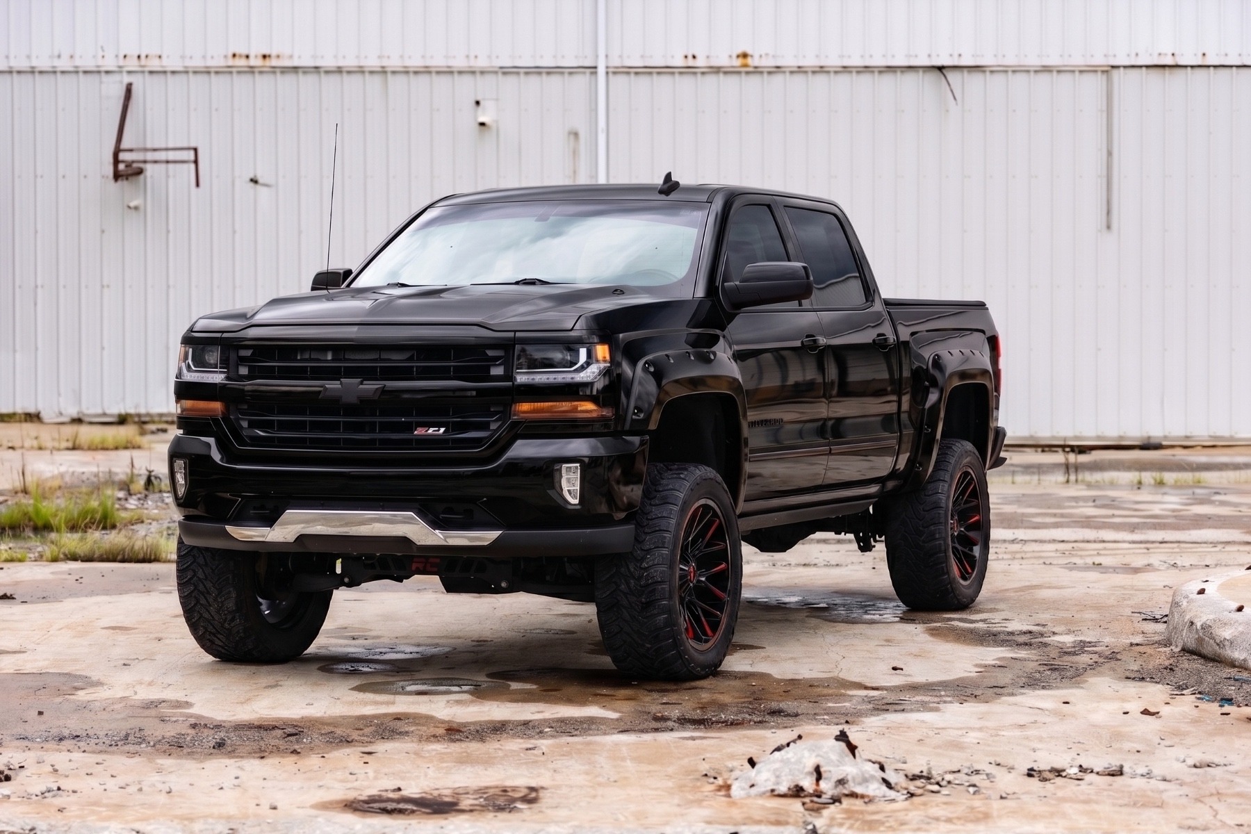Pocket Fender Flares | 5'9" Bed | GB8 Mosaic Black | Chevy Silverado 1500 (14-18 & Classic) — view 4