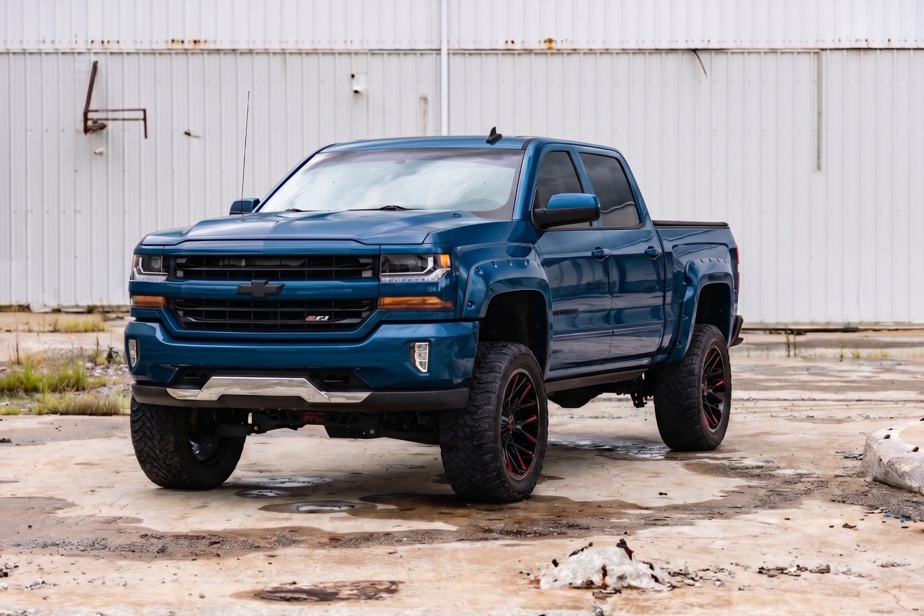 Pocket Fender Flares | 5'9" Bed | G1K Deep Ocean Blue | Chevy Silverado 1500 (14-18 & Classic) view 3