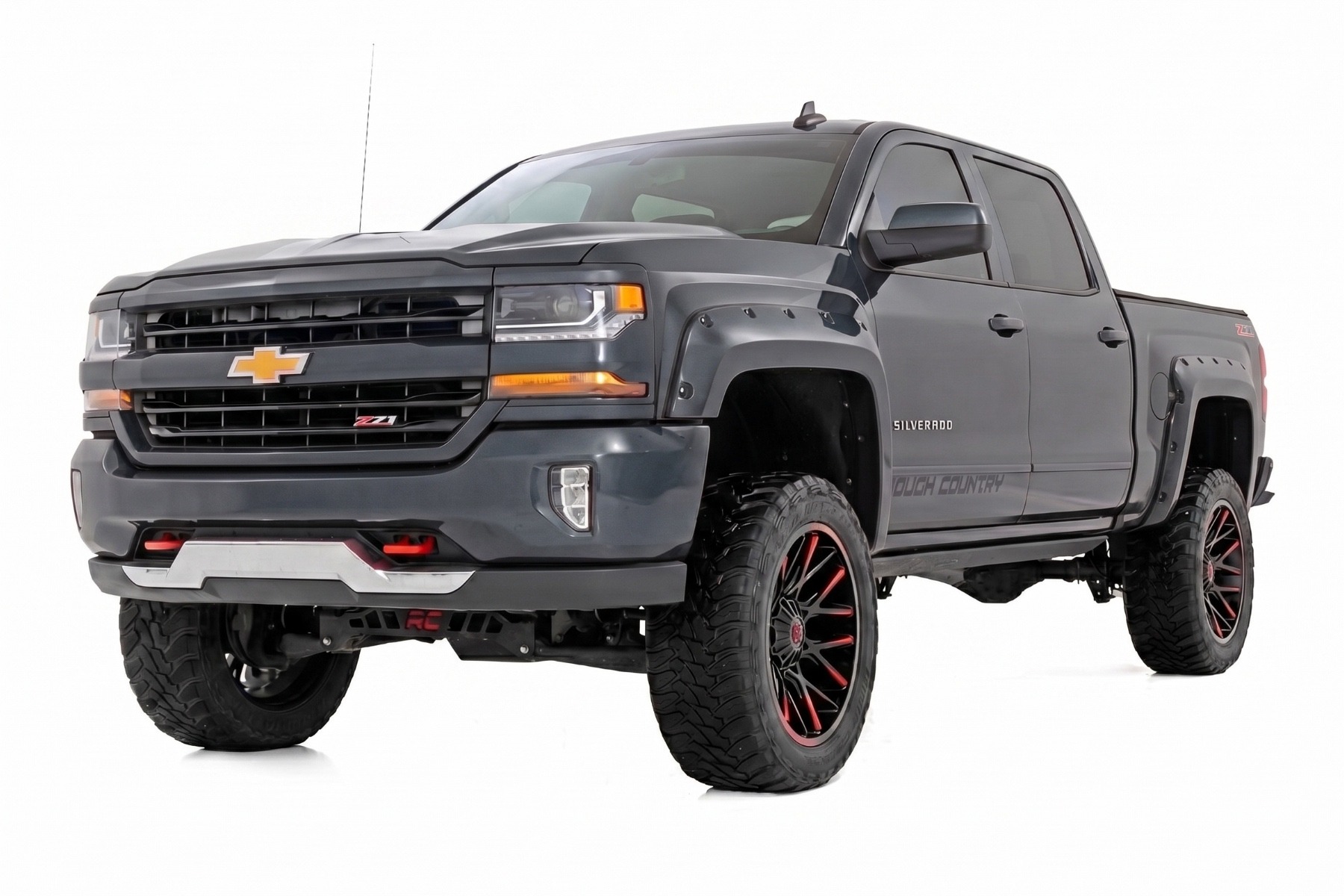 Pocket Fender Flares | 6'7" & 8' Bed | GPA Graphite | Chevy Silverado 1500 (14-18)/2500HD — view 2
