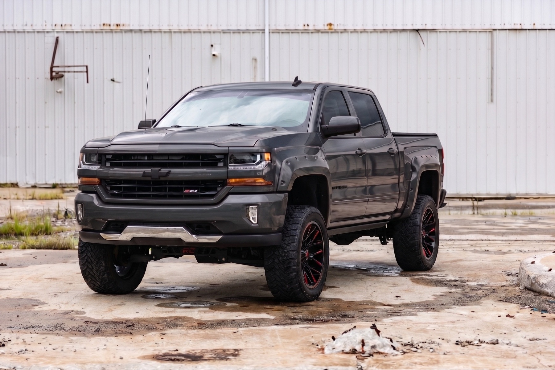 Pocket Fender Flares | 6'7" & 8' Bed | GPA Graphite | Chevy Silverado 1500 (14-18)/2500HD — view 4