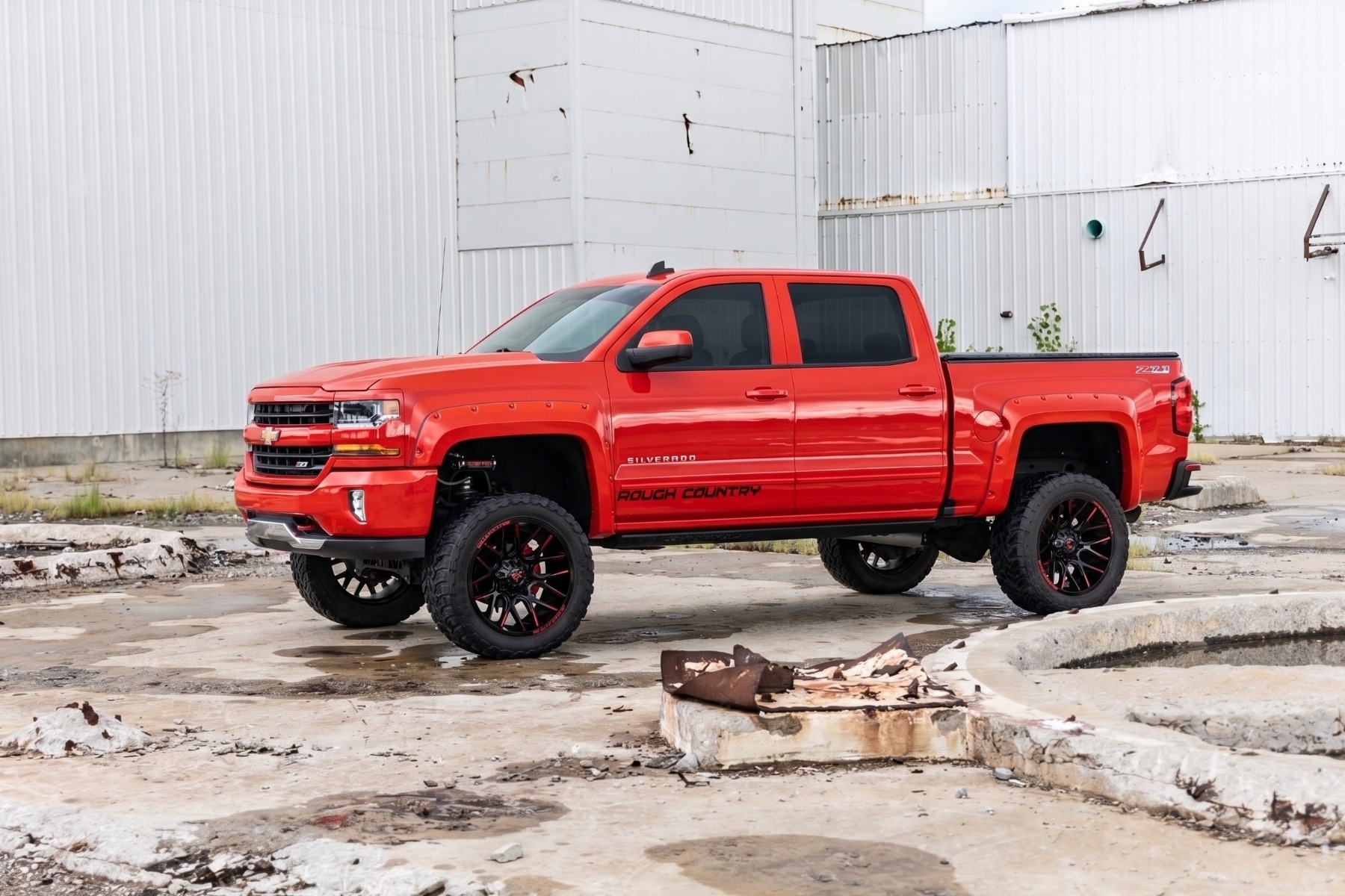 Pocket Fender Flares | 6'7" & 8' Bed | G7C Red Hot | Chevy Silverado 1500 (14-18)/2500HD — view 5