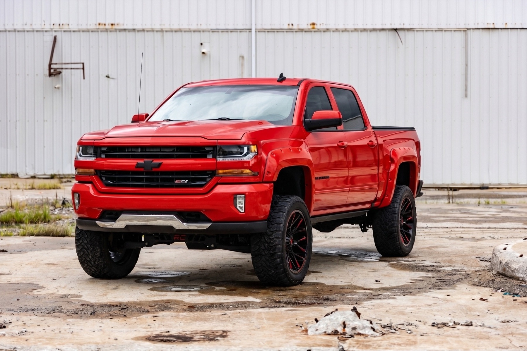 Pocket Fender Flares | 5'9" Bed | G7C Red Hot | Chevy Silverado 1500 (14-18 & Classic) — view 4