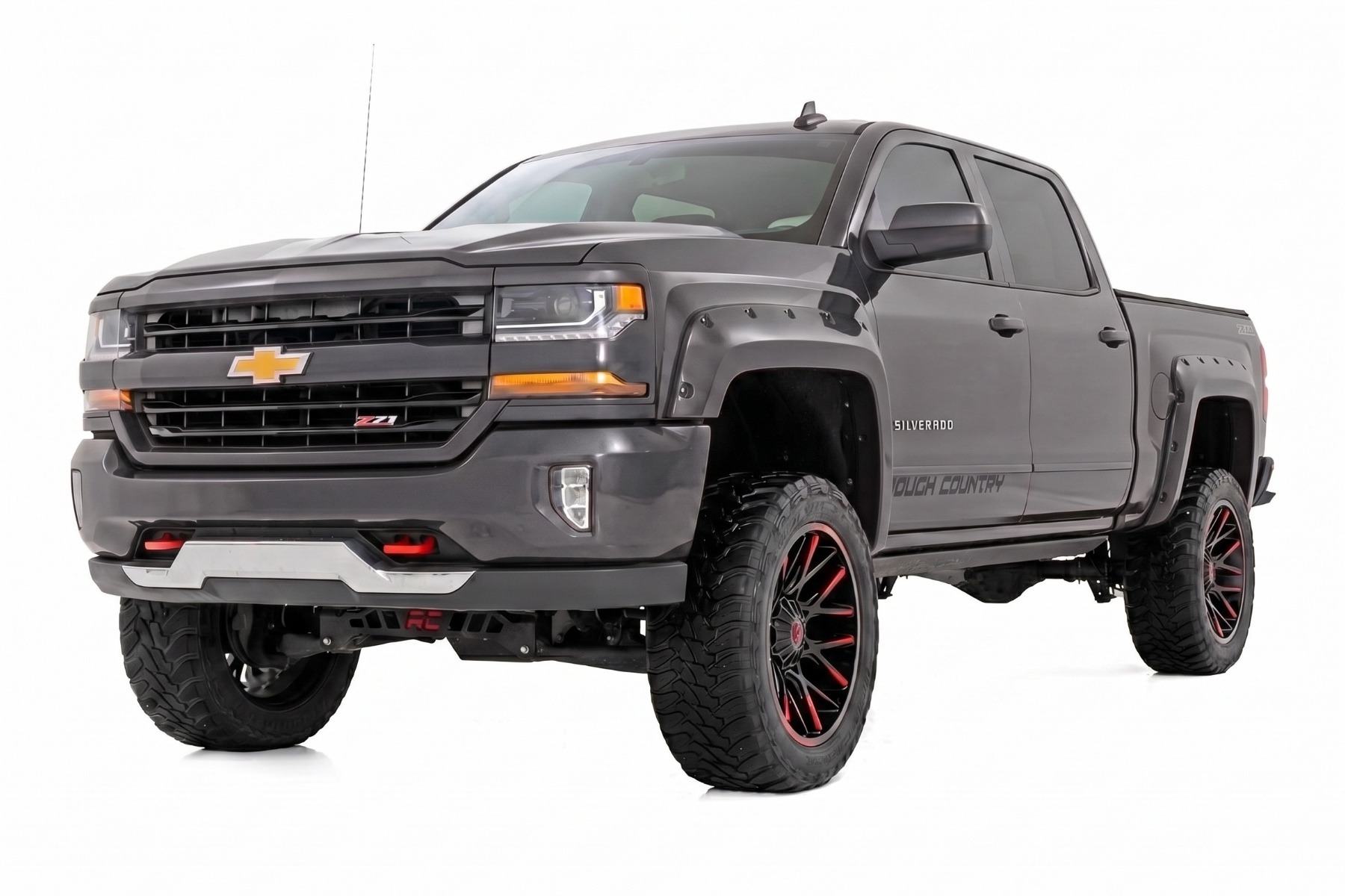 Pocket Fender Flares | 5'9" Bed | GJI Shadow Gray | Chevy Silverado 1500 (14-18 & Classic) view 2