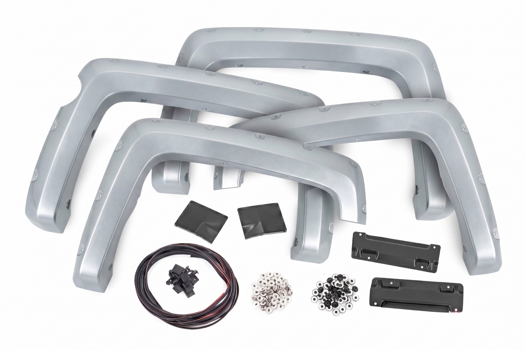 Pocket Fender Flares | 5'9" Bed | GAN Silver Ice Metallic | Chevy Silverado 1500 (14-18 & Classic) — view 3
