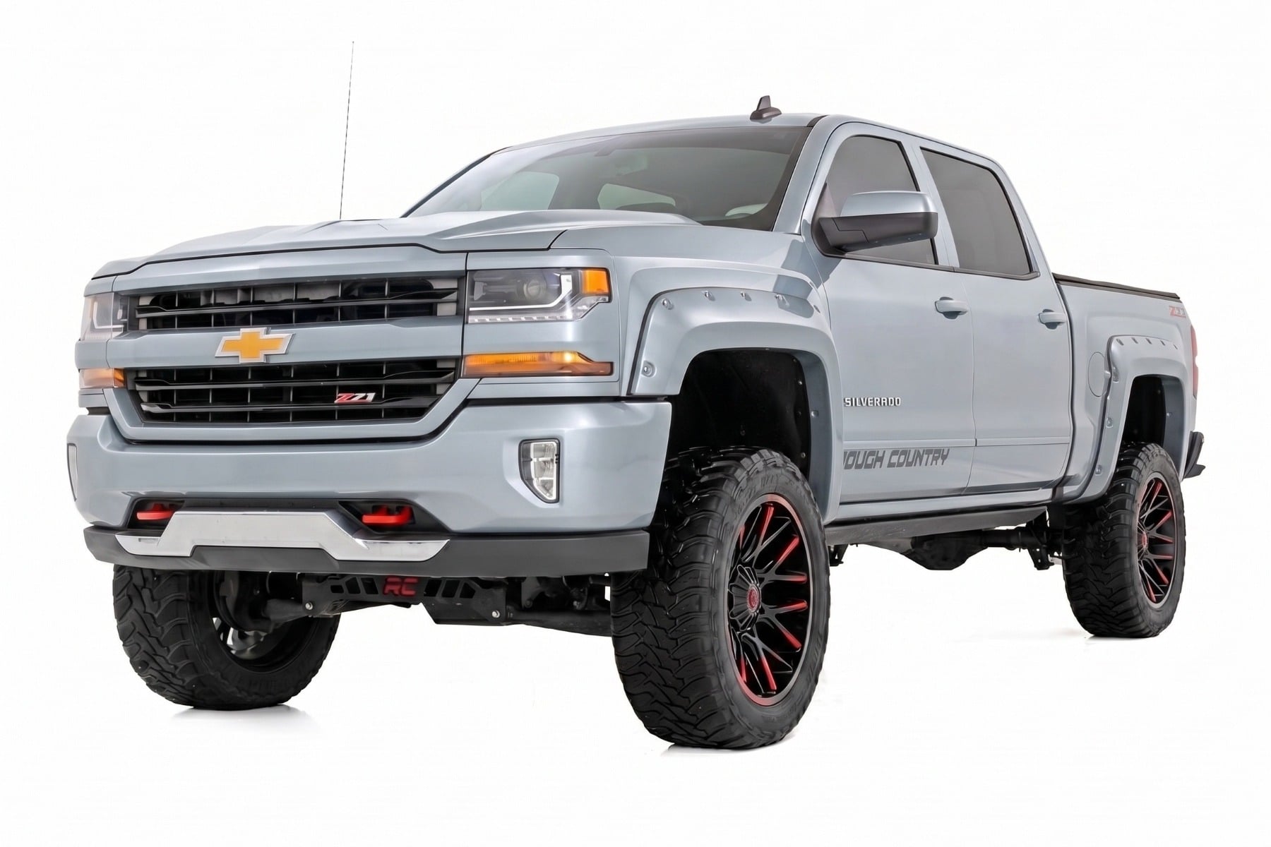 Pocket Fender Flares | 6'7" & 8' Bed | GAN Silver Ice Metallic | Chevy Silverado 1500 (14-18)/2500HD view 2