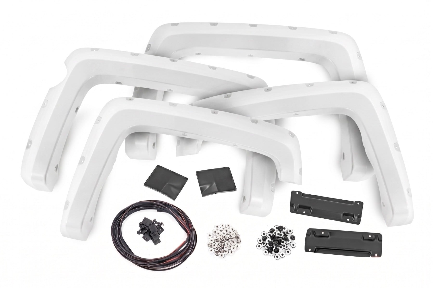 Pocket Fender Flares | 5'9" Bed | GAZ Summit White | Chevy Silverado 1500 (14-18 & Classic) — view 3