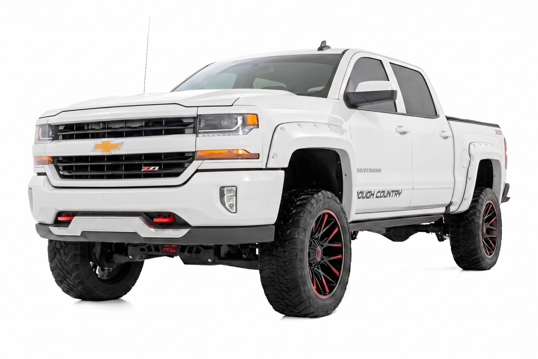 Pocket Fender Flares | 5'9" Bed | GAZ Summit White | Chevy Silverado 1500 (14-18 & Classic) — view 2