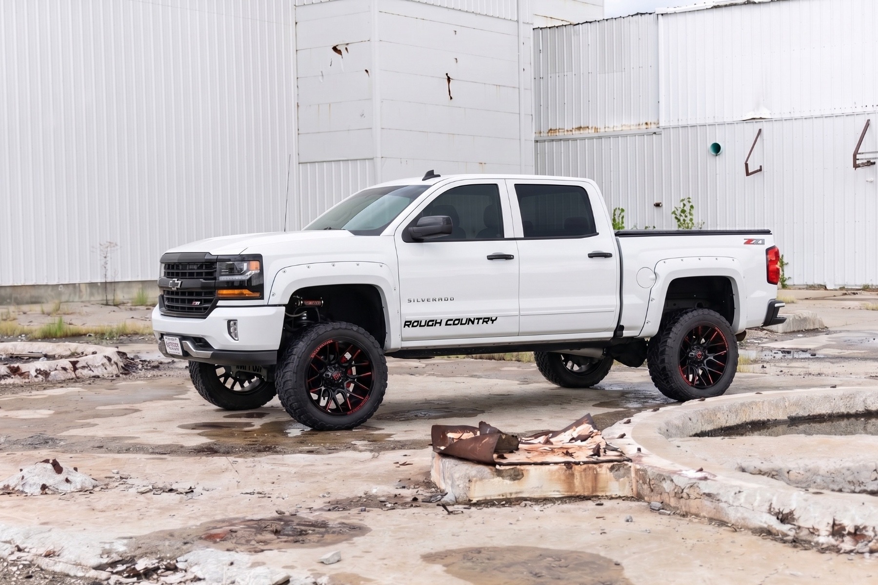 Pocket Fender Flares | 6'7" & 8' Bed | GAZ Summit White | Chevy Silverado 1500 (14-18)/2500HD (15-19) view 5