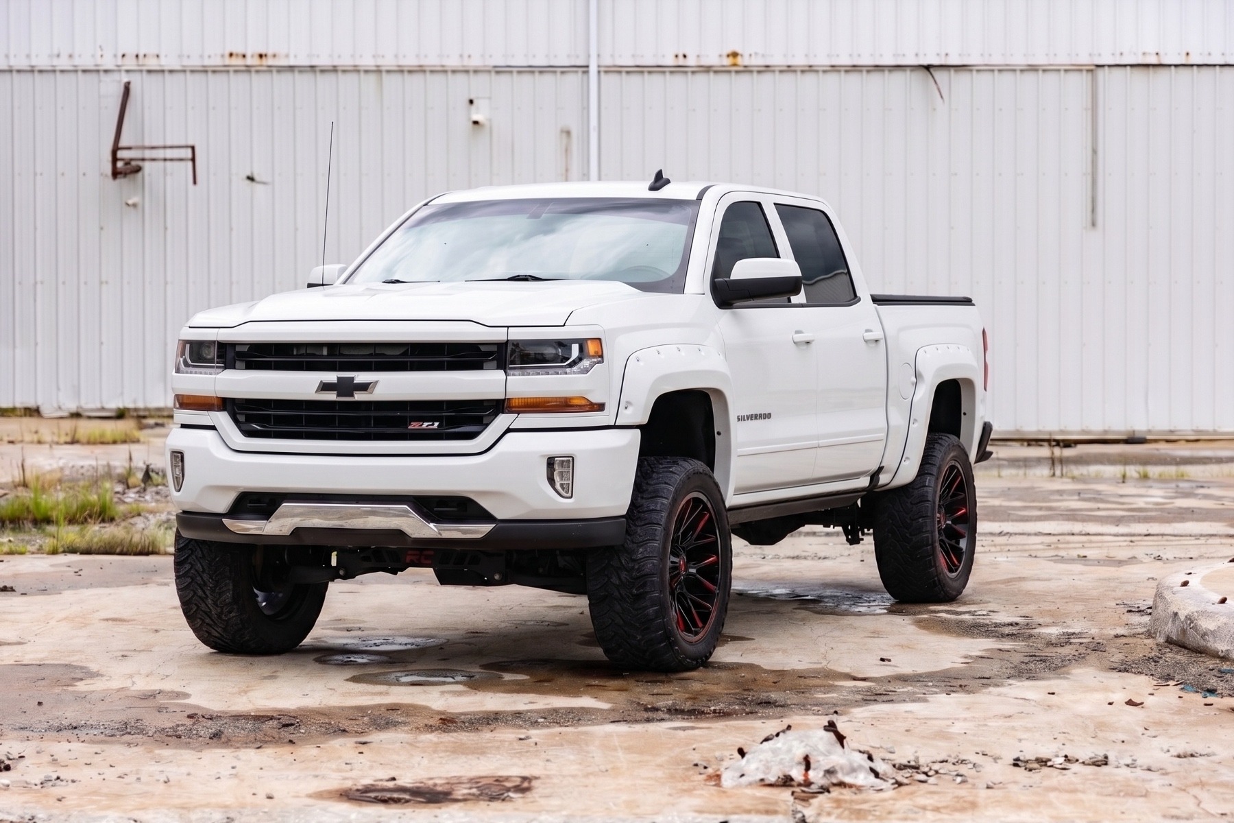Pocket Fender Flares | 5'9" Bed | GAZ Summit White | Chevy Silverado 1500 (14-18 & Classic) — view 4