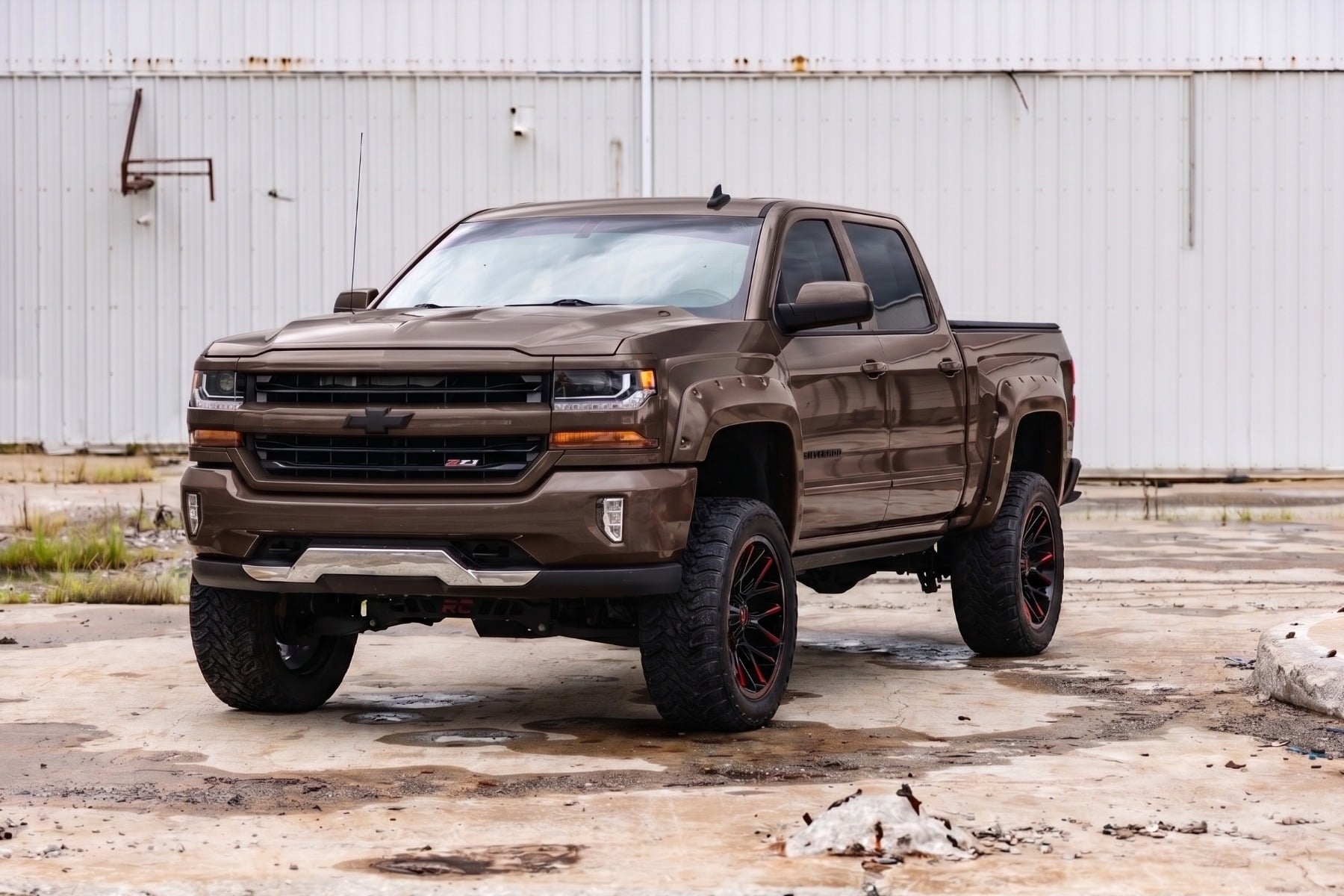 Pocket Fender Flares | 5'9" Bed | GXG Tungsten | Chevy Silverado 1500 (14-18 & Classic) view 4