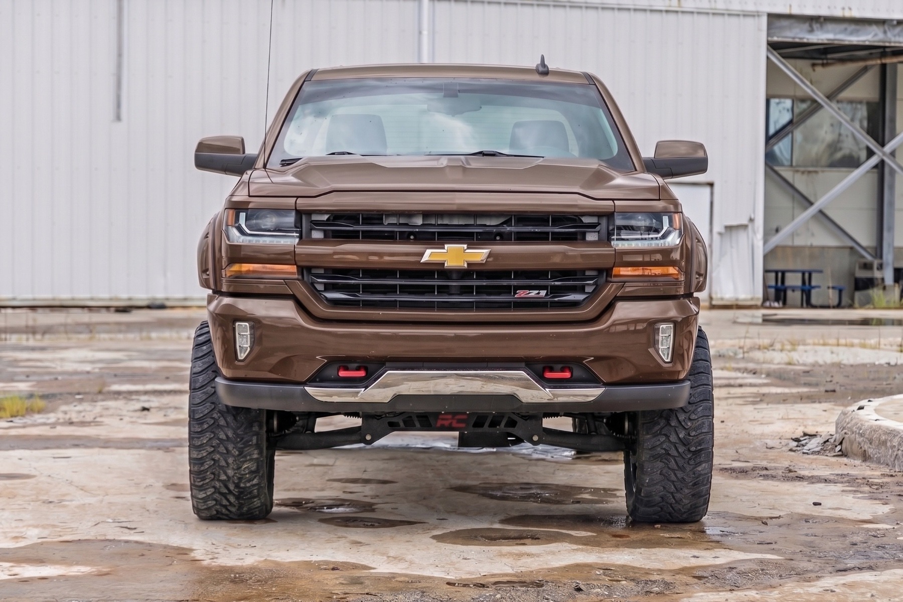 Pocket Fender Flares | 6'7" & 8' Bed | GXG Tungsten | Chevy Silverado 1500 (14-18)/2500HD view 6
