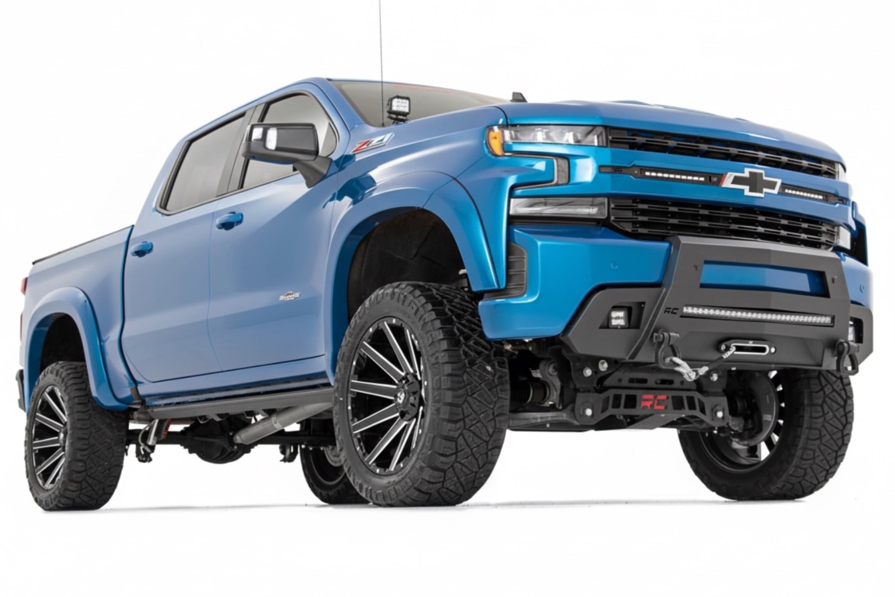 SF1 Fender Flares | GLT Glacier Blue | Chevy Silverado 1500 2WD/4WD (19-26) view 2