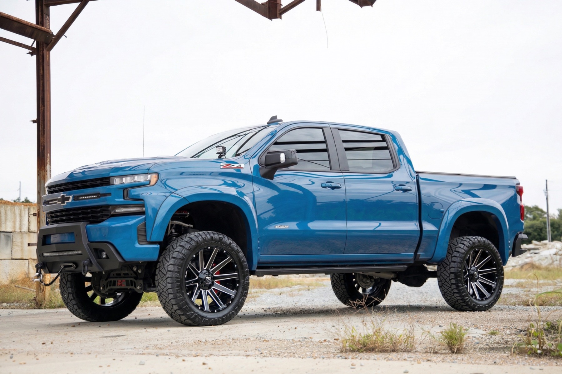 SF1 Fender Flares | GLT Glacier Blue | Chevy Silverado 1500 2WD/4WD (19-26) view 5