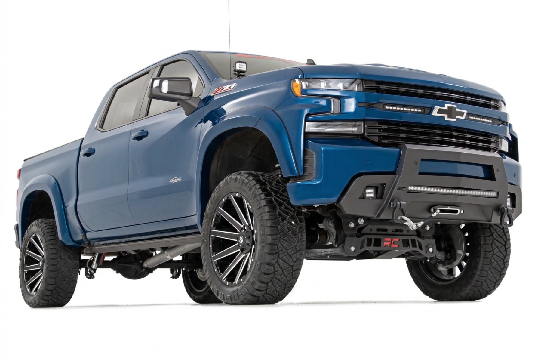 SF1 Fender Flares | GA0 Northsky Blue | Chevy Silverado 1500 2WD/4WD (19-26) — view 2