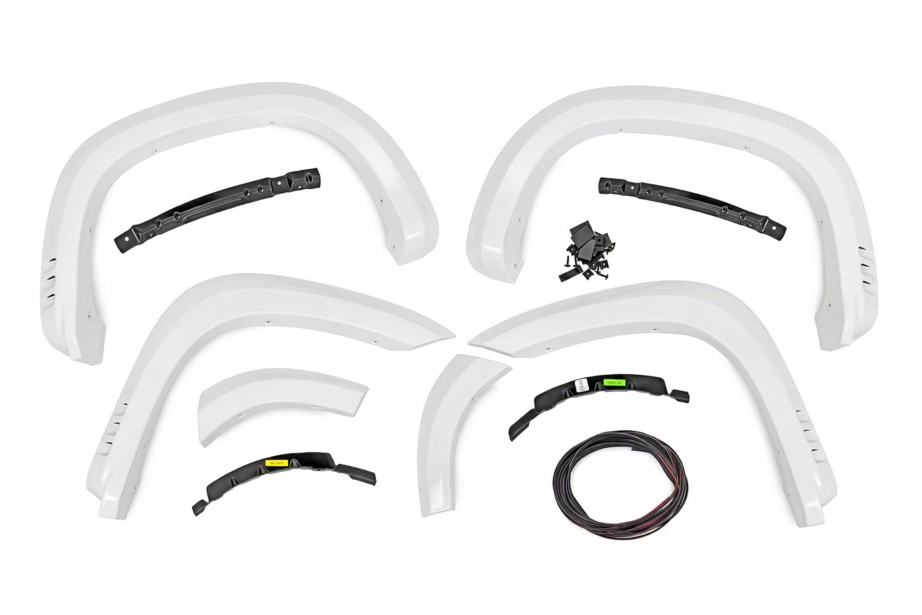 SF1 Fender Flares | GAZ Summit White | Chevy Silverado 1500 2WD/4WD (19-26) — view 4