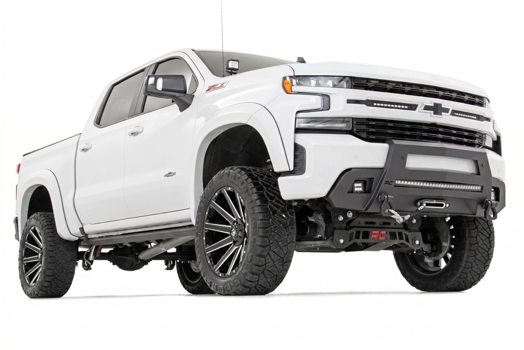 SF1 Fender Flares | GAZ Summit White | Chevy Silverado 1500 2WD/4WD (19-26) — view 2