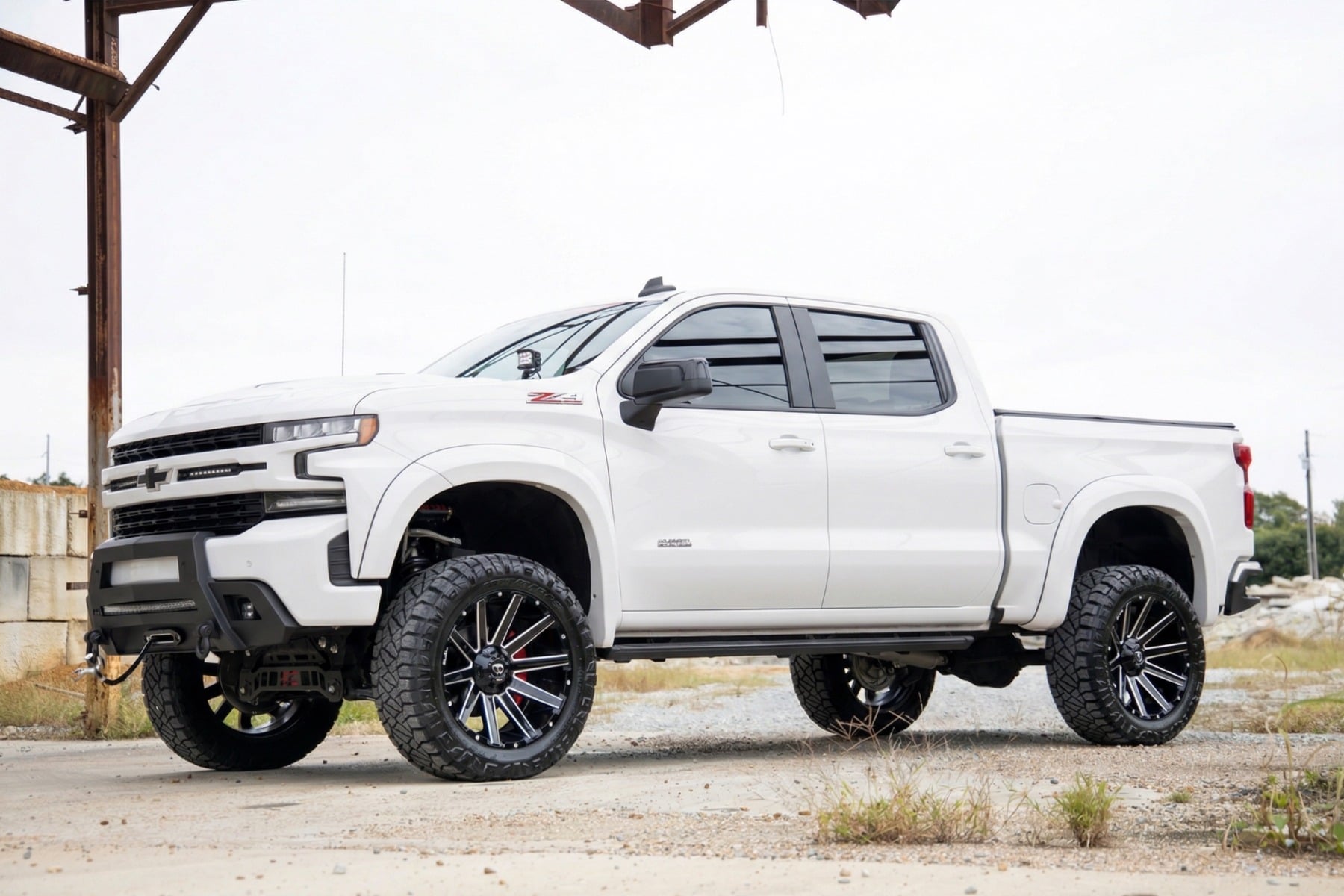 SF1 Fender Flares | GAZ Summit White | Chevy Silverado 1500 2WD/4WD (19-26) — view 5
