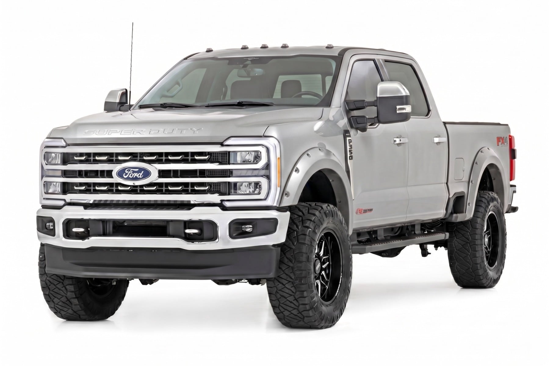 Pocket Fender Flares | JS Iconic Silver | Ford F-250/F-350 Super Duty (23-26) view 2