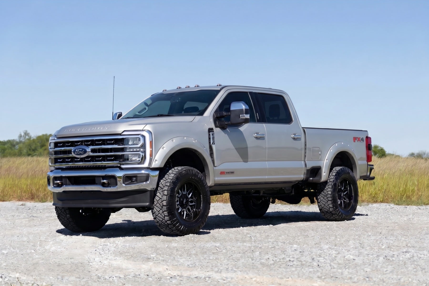 Pocket Fender Flares | JS Iconic Silver | Ford F-250/F-350 Super Duty (23-26) view 5
