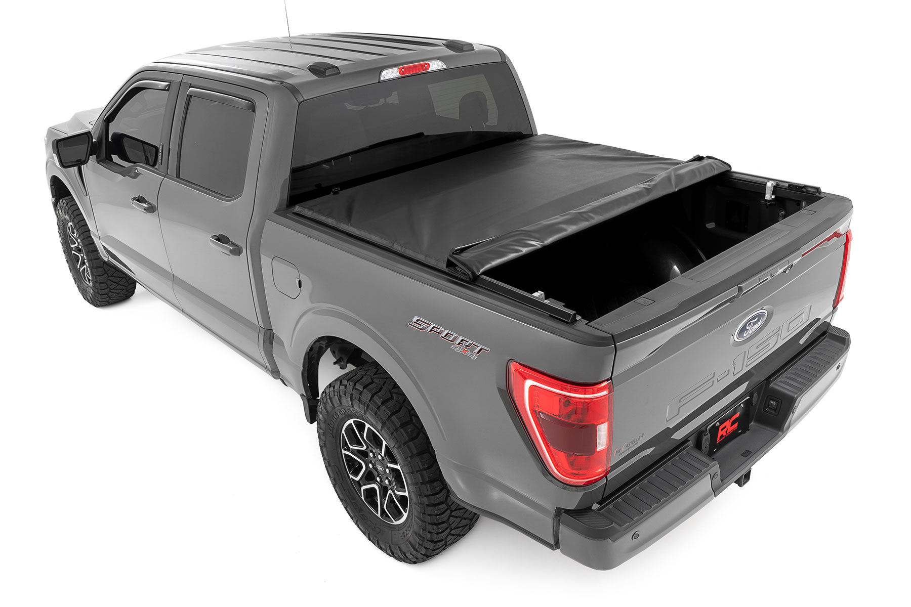 Soft Roll Up Bed Cover | 6'7" Bed | Ford F-150/F-150 Lightning/Raptor  (15-26) — view 4